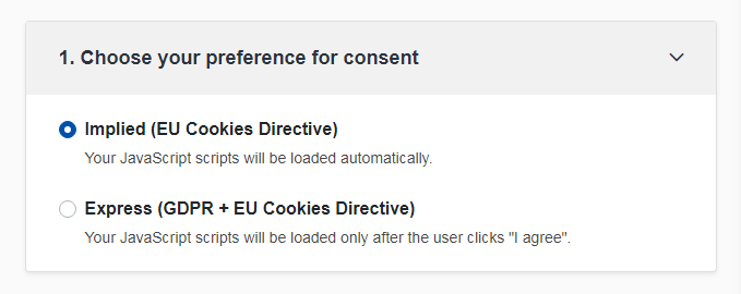 必威手机精装版TermsFeed Cookies同意:选择您的同意偏好-步骤1“decoding=