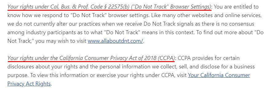 Pandora隐私政策：您的隐私权根据国家法律条款摘录