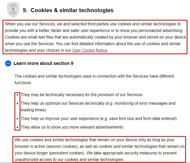 eBay隐私声明：cookie和类似的技术条款